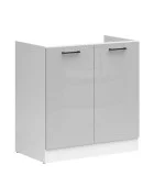 Cabinet under the sink JUNONA LINE DK2D/80/82 BRW light gray gloss order